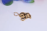 Cat Charm, Traditional Charm, Made from Solid Cast Yellow Gold, British Hallmarked