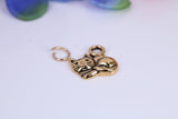 Cat Charm, Traditional Charm, Made from Solid Cast Yellow Gold, British Hallmarked