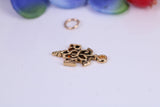 Registered Nurse Charm, Traditional Charm, Made from Solid Cast Yellow Gold, British Hallmarked