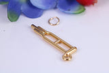 Crutch Charm, Traditional Charm, Made from Solid Cast Yellow Gold, British Hallmarked