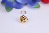 Pumpkin Charm, Traditional Charm, Made from Solid Cast Yellow Gold, British Hallmarked