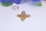 Bumble Bee Charm, Traditional Charm, Made from Solid Cast Yellow Gold, British Hallmarked