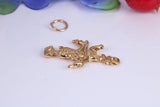 Scarecrow Charm, Traditional Charm, Made from Solid Cast Yellow Gold, British Hallmarked