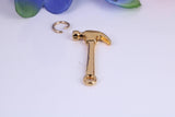 Hammer Charm, Traditional Charm, Made from Solid Cast Yellow Gold, British Hallmarked