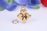 Playing Cards Symbols Charm, Made from Solid Cast Yellow Gold, British Hallmarked