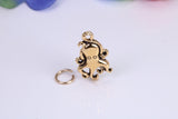 Octopus Charm, Made from Solid Cast Yellow Gold, British Hallmarked