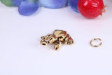 Frog Charm, Traditional Charm, Made from Solid Cast Yellow Gold, British Hallmarked