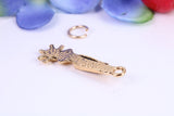 Food Whisk Charm, Traditional Charm, Made from Solid Cast Yellow Gold, British Hallmarked