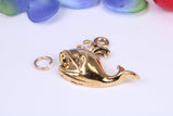 Whale Charm, Traditional Charm, Made from Solid Cast Yellow Gold, British Hallmarked