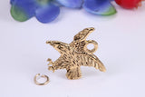 Eagle Charm, Traditional Charm, Made from Solid Cast Yellow Gold, British Hallmarked