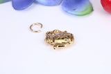 Teapot Charm, Made from Solid Cast Yellow Gold, British Hallmarked