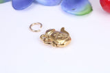 Teapot Charm, Made from Solid Cast Yellow Gold, British Hallmarked
