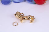 Lion Charm, Traditional Charm, Made from Solid Cast Yellow Gold, British Hallmarked
