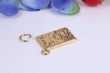 Cook Book Charm, Made from Solid Cast Yellow Gold, British Hallmarked
