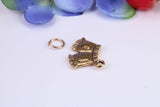 Shorts Charm, Traditional Charm, Made from Solid Cast Yellow Gold, British Hallmarked