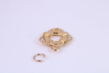 Lifebuoy Charm, Traditional Charm, This charm is made from solid cast Yellow Gold British Hallmarked