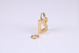 21st Birthday Charm, Made from Solid Cast Yellow Gold, British Hallmarked, Complete with Attachment Link