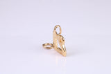 21st Birthday Charm, Made from Solid Cast Yellow Gold, British Hallmarked, Complete with Attachment Link