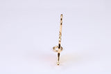 Hare Charm, Traditional Charm, Made from Solid Yellow Gold, British Hallmarked, Complete with Attachment Link