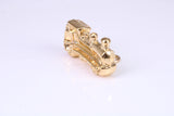 Train Charm, Traditional Charm, Made from Solid Yellow Gold, British Hallmarked, Complete with Attachment Link