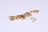 Statue of Liberty Charm, Traditional Charm, Made from Solid Yellow Gold, British Hallmarked, Complete with Attachment Link