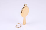 Spiral of Life Charm, Traditional Charm, Made from Solid Yellow Gold, British Hallmarked, Complete with Attachment Link