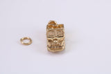 Car Charm, Traditional Charm, Made from Solid Yellow Gold, British Hallmarked, Complete with Attachment Link