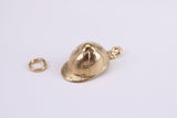 Jockey Hat charm, Traditional Charm, Made from Solid Yellow Gold, British Hallmarked, Complete with Attachment Link