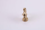 Circus Elephant Charm, Traditional Charm, Made from Solid Yellow Gold, British Hallmarked, Complete with Attachment Link