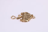 Just Married Charm, Traditional Charm, Made from Solid Cast Yellow Gold, British Hallmarked, Complete with Attachment Link