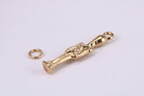 Queens Guard Charm, Made from Solid Cast Yellow Gold, British Hallmarked, Complete with Attachment Link