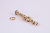Queens Guard Charm, Made from Solid Cast Yellow Gold, British Hallmarked, Complete with Attachment Link