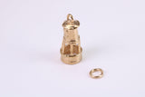 Lighthouse Charm, Traditional Charm, Made from Solid Yellow Gold, British Hallmarked, Complete with Attachment Link