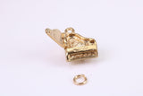 Grand Piano Charm, Traditional Charm, Made from Solid Yellow Gold, British Hallmarked, Complete with Attachment Link