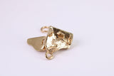 Grand Piano Charm, Traditional Charm, Made from Solid Yellow Gold, British Hallmarked, Complete with Attachment Link