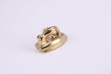 Iron Charm, Traditional Charm, Made from Solid Yellow Gold, British Hallmarked, Complete with Attachment Link
