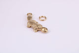 Platypus Charm, Traditional Charm, Made from Solid Yellow Gold, British Hallmarked, Complete with Attachment Link