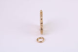 Chinese Dragon Charm, Made from Solid Cast Yellow Gold, British Hallmarked, Complete with Attachment Link
