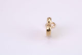 Love My Dog Charm, Made from Solid Cast Yellow Gold, British Hallmarked, Complete with Attachment Link