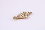 Party Balloons Charm, Made from Solid Cast Yellow Gold, British Hallmarked, Complete with Attachment Link