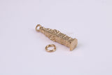 Iconic London Big Ben Charm, Traditional Charm, Made from Solid Yellow Gold, British Hallmarked, Complete with Attachment Link