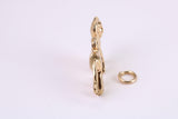 Lion Charm, Traditional Charm, Made from Solid Yellow Gold, British Hallmarked, Complete with Attachment Link