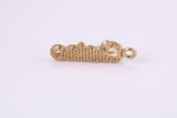 Casino Charm, Made from Solid Yellow Gold, British Hallmarked, Complete with Attachment Link