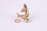 Cossack Charm, Traditional Charm, Made from Solid Yellow Gold, British Hallmarked, Complete with Attachment Link