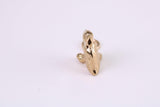 Pelican Charm, Made from Solid Cast Yellow Gold, British Hallmarked, Complete with Attachment Link