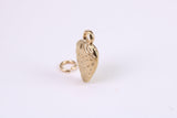 Strawberry Charm, Made from Solid Cast Yellow Gold, British Hallmarked, Complete with Attachment Link