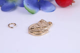 Slice of Cake Charm, Traditional Charm, Made from Solid Cast Yellow Gold, British Hallmarked
