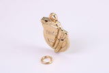 Slice of Cake Charm, Traditional Charm, Made from Solid Cast Yellow Gold, British Hallmarked