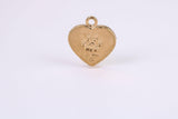 Love My Cat Charm, Traditional Charm, Made from Solid Yellow Gold, British Hallmarked, Complete with Attachment Link