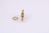 Bow Tie Charm, Made from Solid Cast Yellow Gold, British Hallmarked